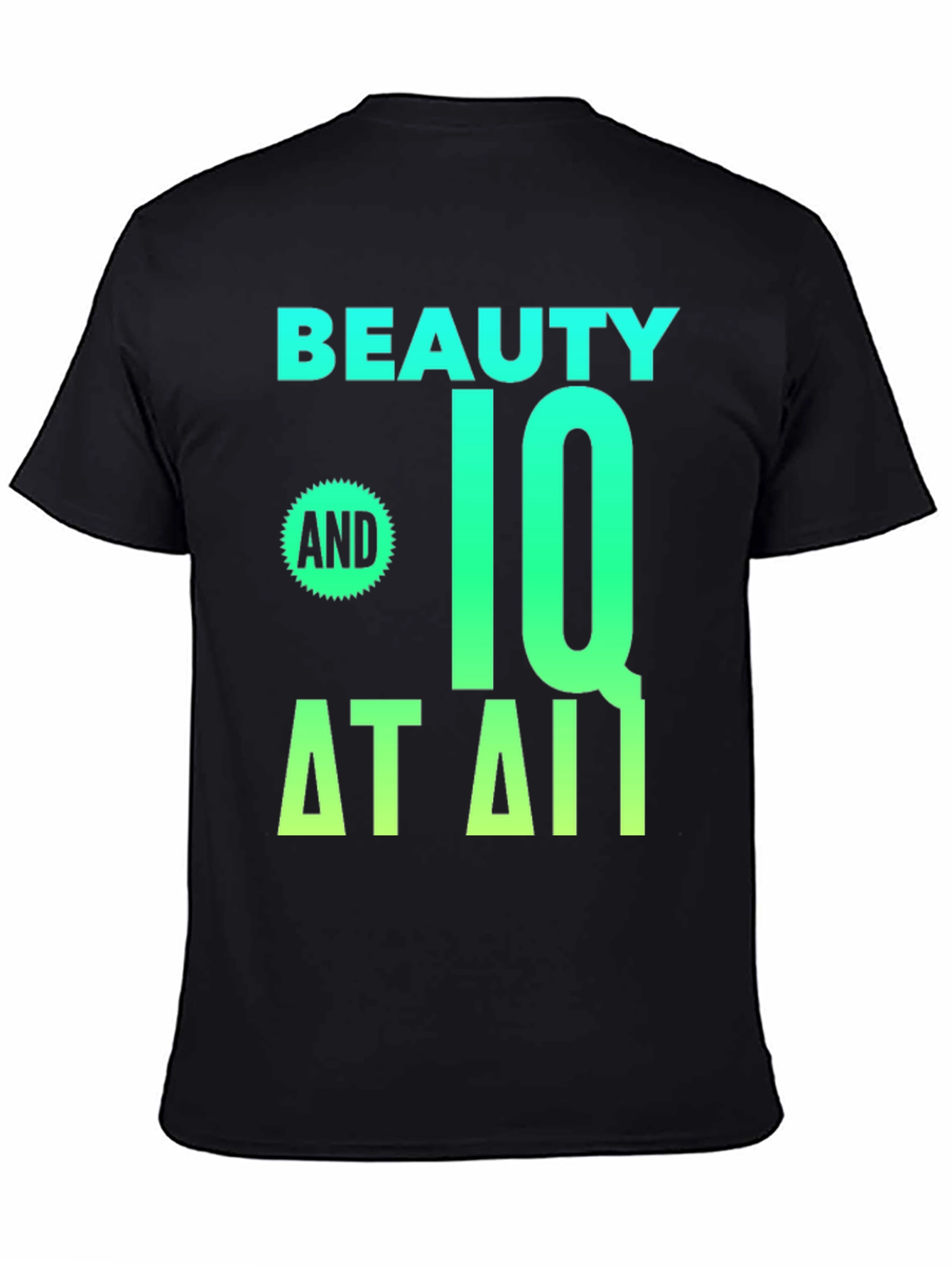 Black Beauty and IQ T-Shirt - Novelty Graphic Tee view 4