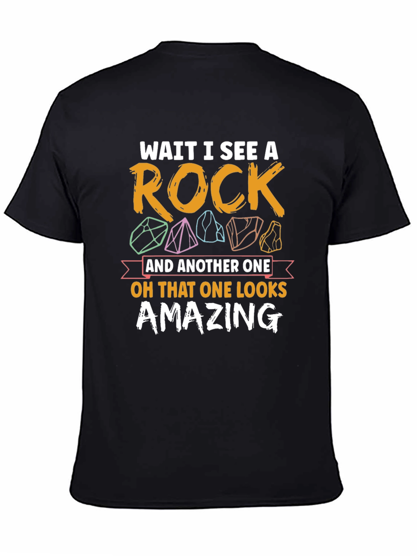 Black Rock Collector T-Shirt - Funny Geology Tee view 4
