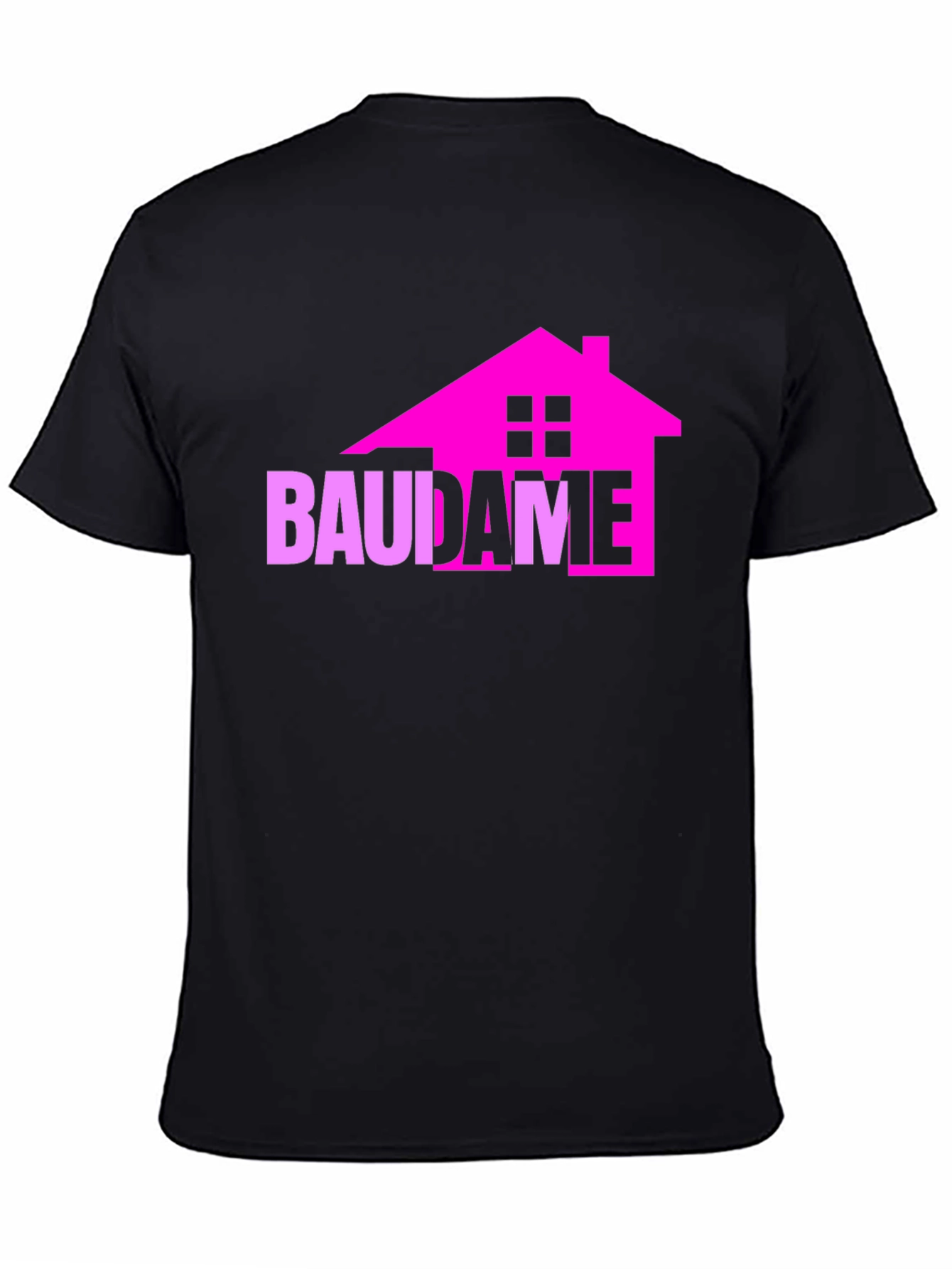 Black BAUDAME House Graphic Tee - Unique Design view 4