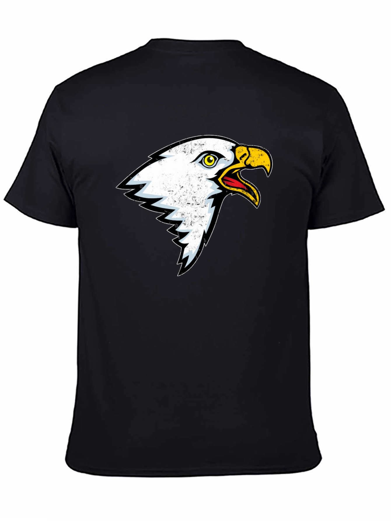 Black Bold Eagle Graphic T-Shirt - Black view 4