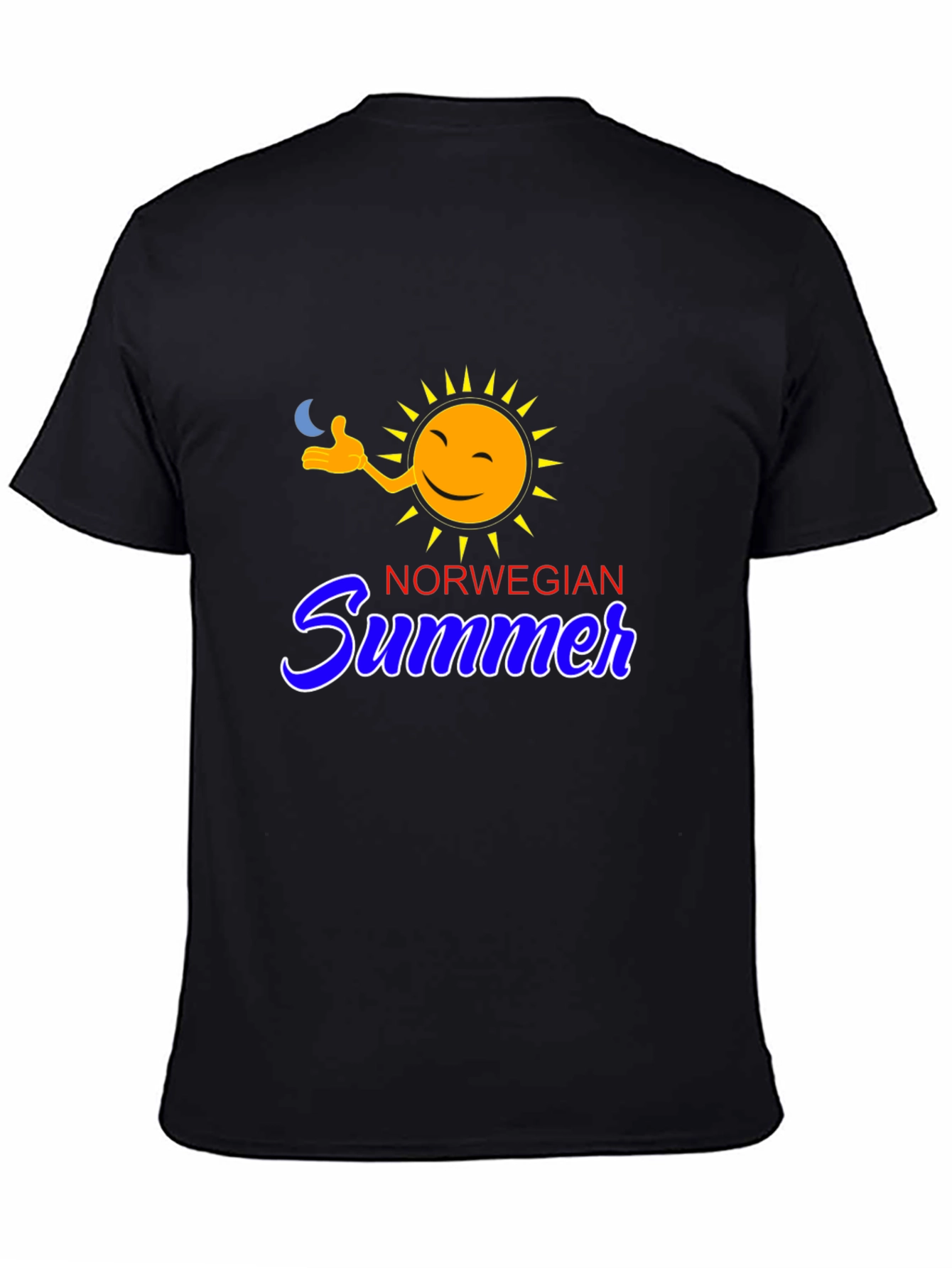 Black Norwegian Summer T-Shirt - Black Tee view 4
