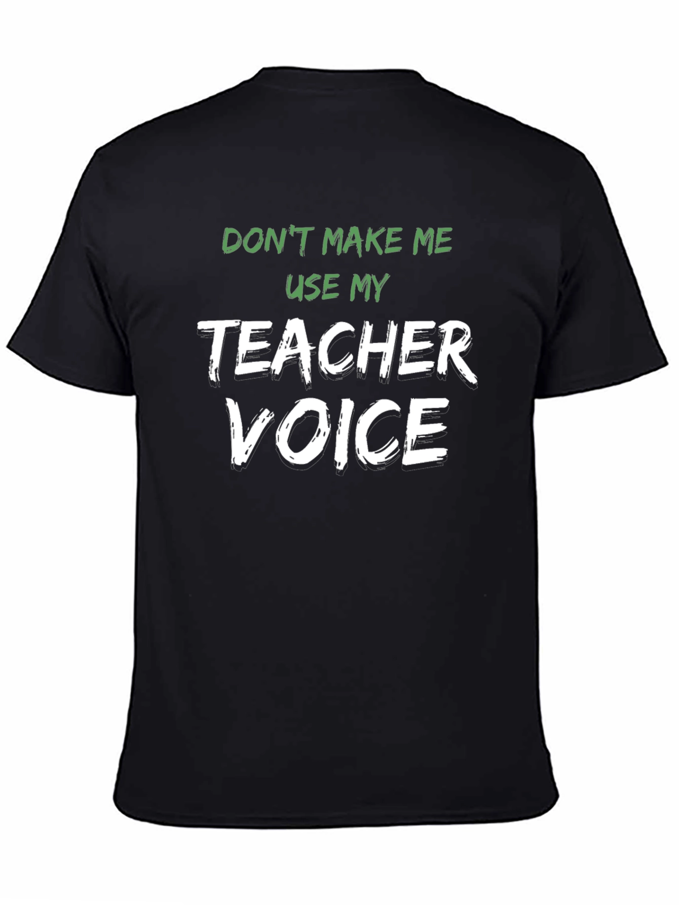 Black Teacher Voice T-Shirt - Funny Teacher Gift view 4