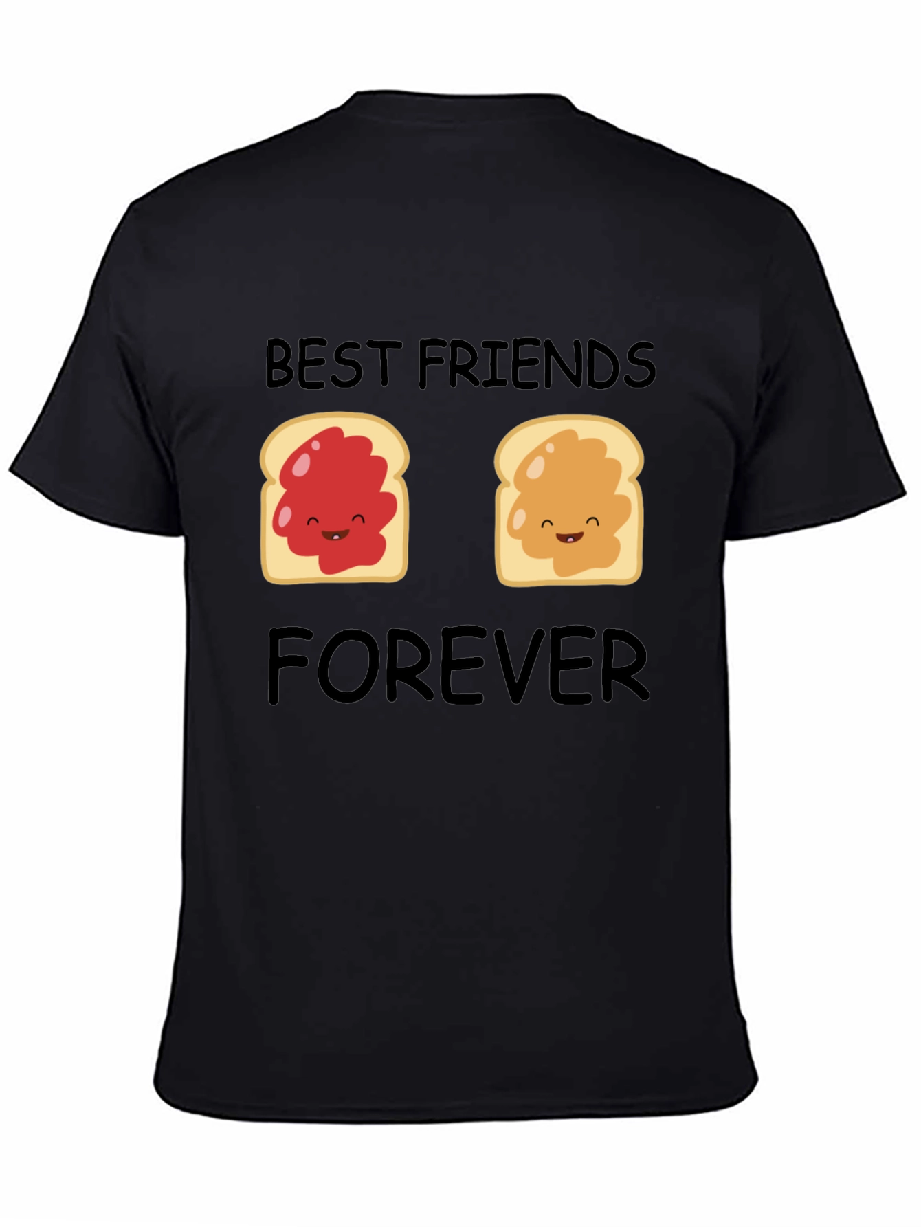Black Best Friends Forever T-Shirt view 4