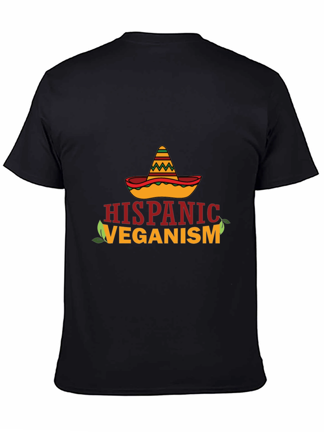 Black Hispanic Veganism T-Shirt view 4