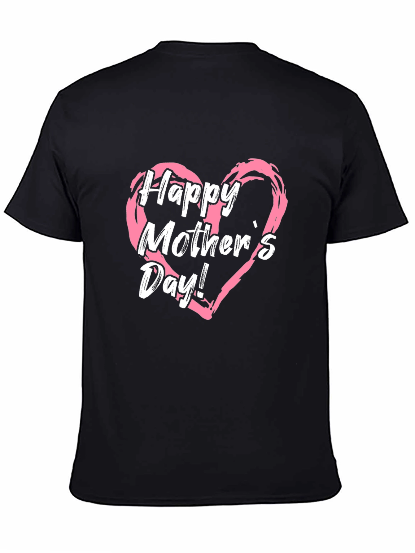 Black Happy Mother's Day Graphic T-Shirt view 4