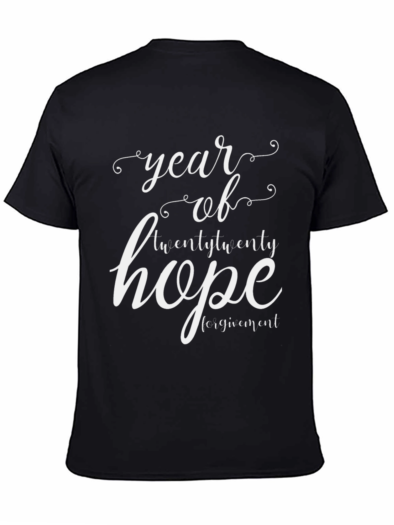 Black Year of Hope Graphic T-Shirt - Black view 4