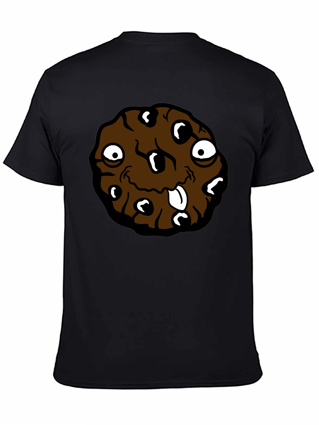 Black Cookie Monster Graphic T-Shirt view 4