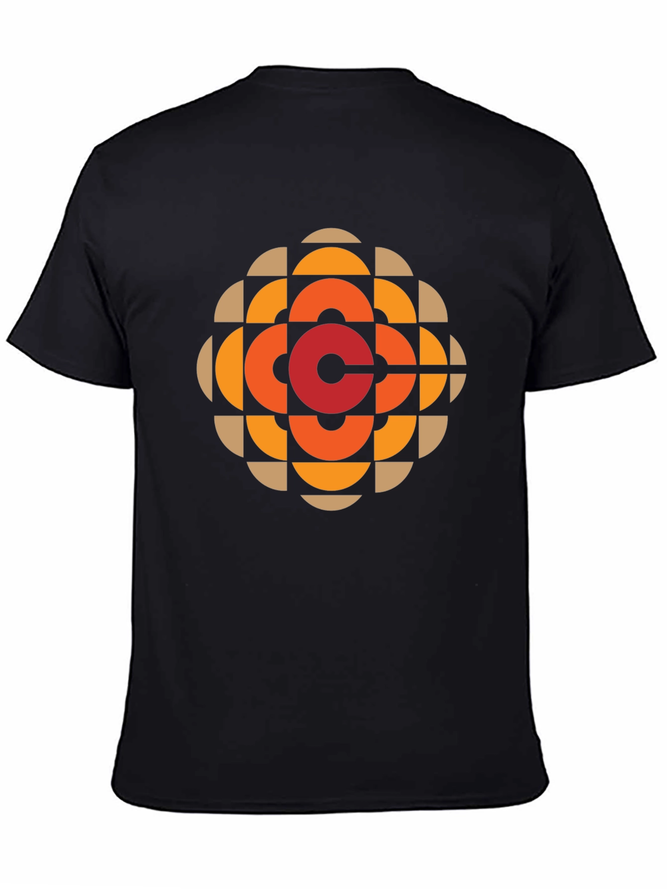 Black Retro CBC Logo Black T-Shirt view 4