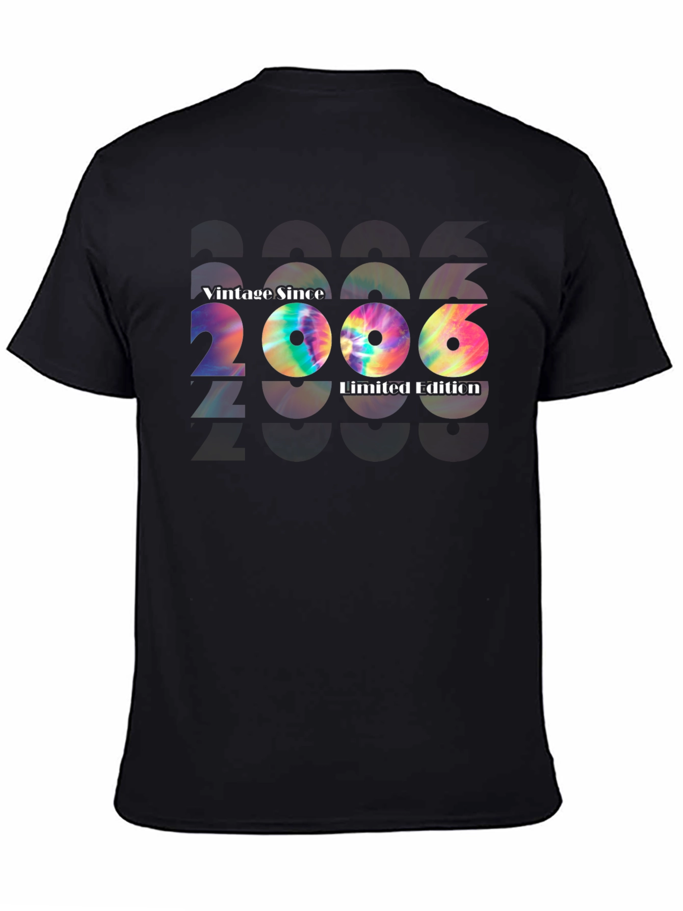 Black Vintage Since 2006 Limited Edition Tie-Dye T-Shirt view 4