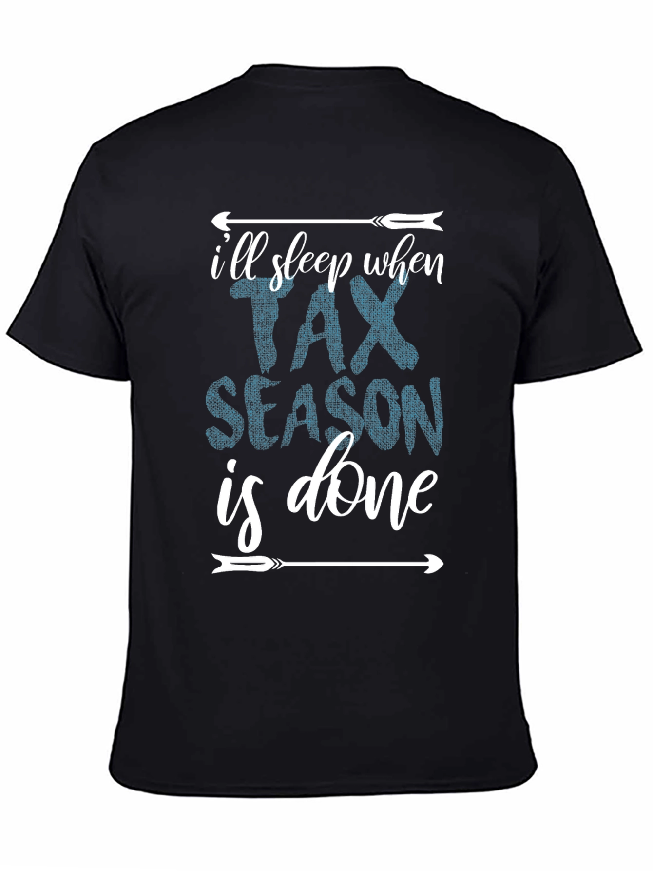 Black Tax Season T-Shirt - Accountant Gift view 4