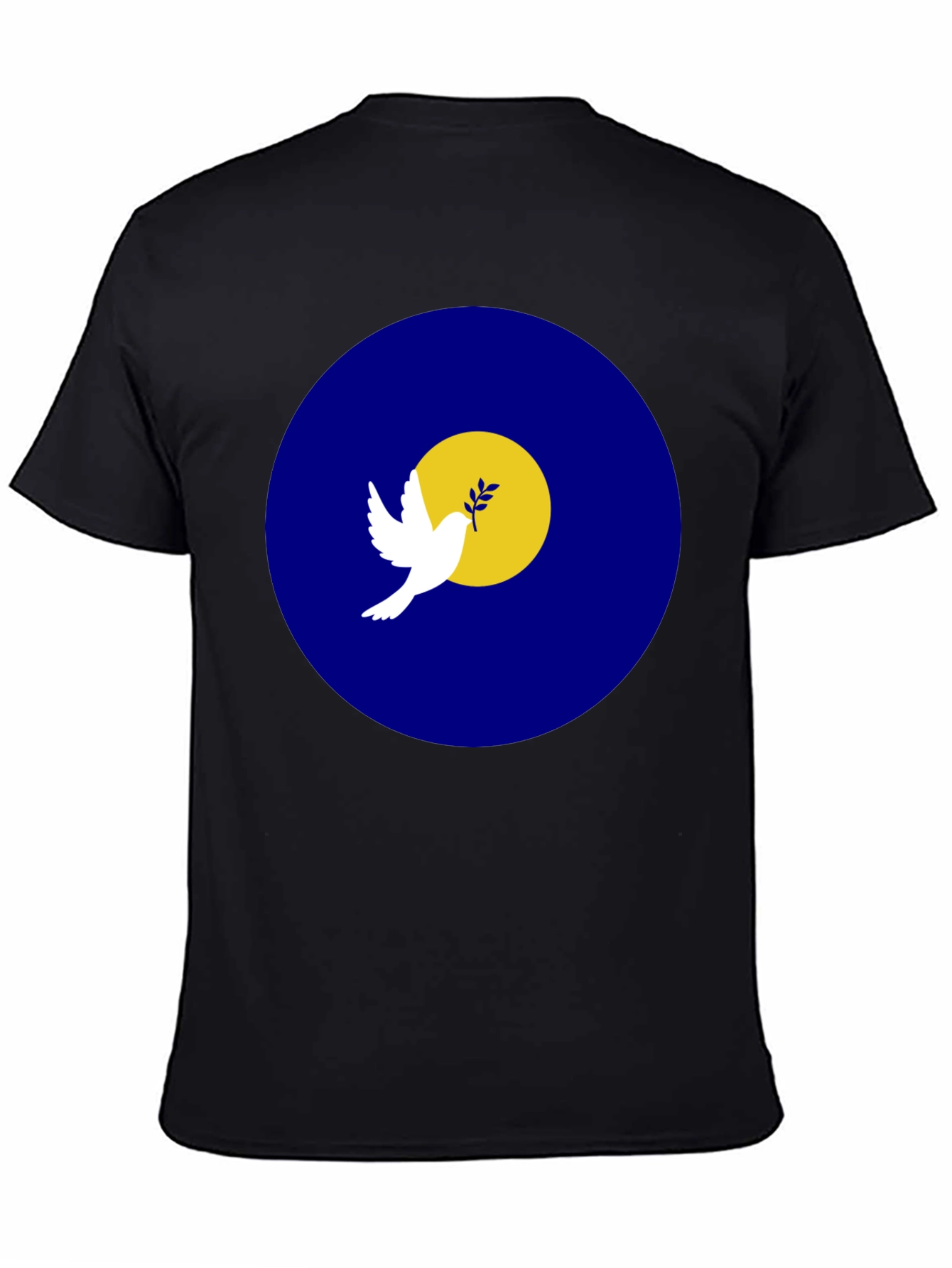 Black Peace Dove Graphic T-Shirt - Stylish Black Tee view 4