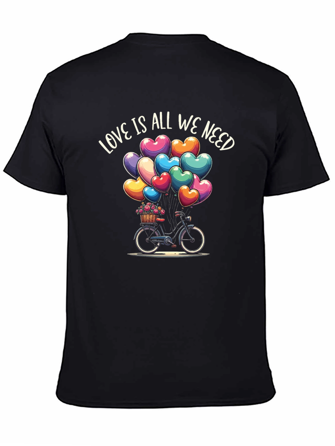 Black Love Is All We Need Bicycle T-Shirt view 4
