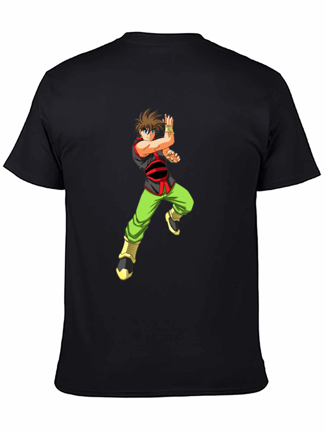 Anime Warrior Black T-Shirt - 4