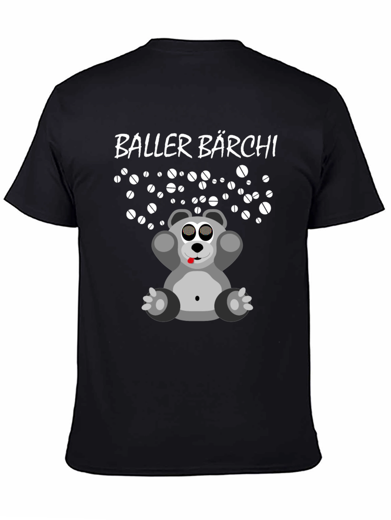 Black Baller Bärchi T-Shirt - Pill Dropping Bear Tee view 4