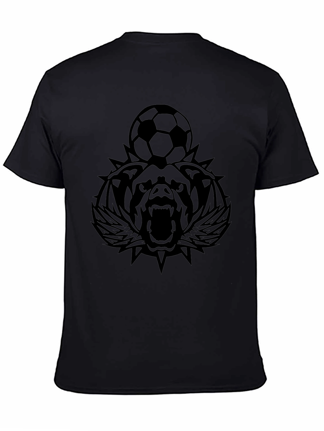 Black Bear Soccer Black T-Shirt view 4
