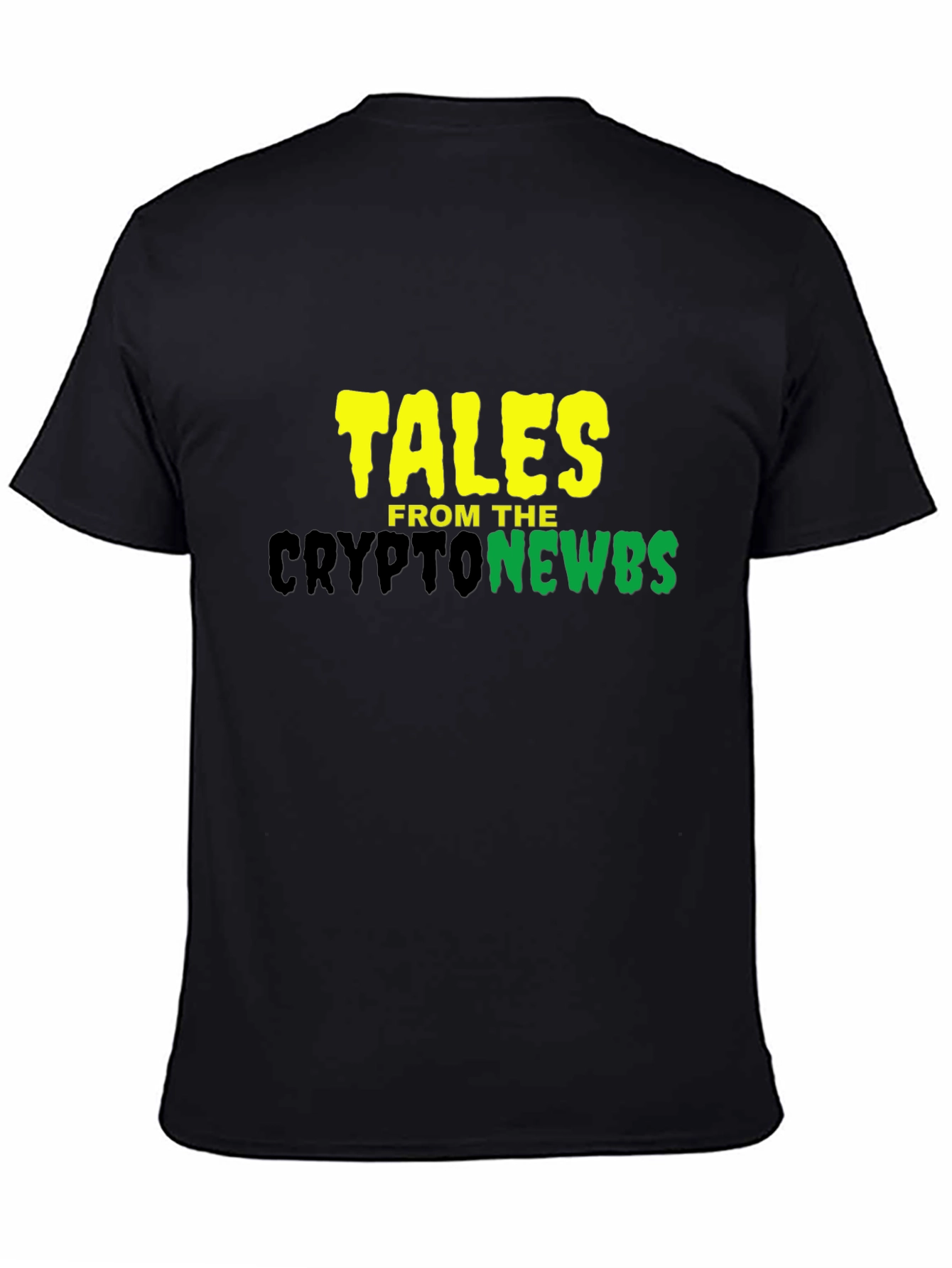 Black Tales From The Crypto Newbs Black T-Shirt view 4