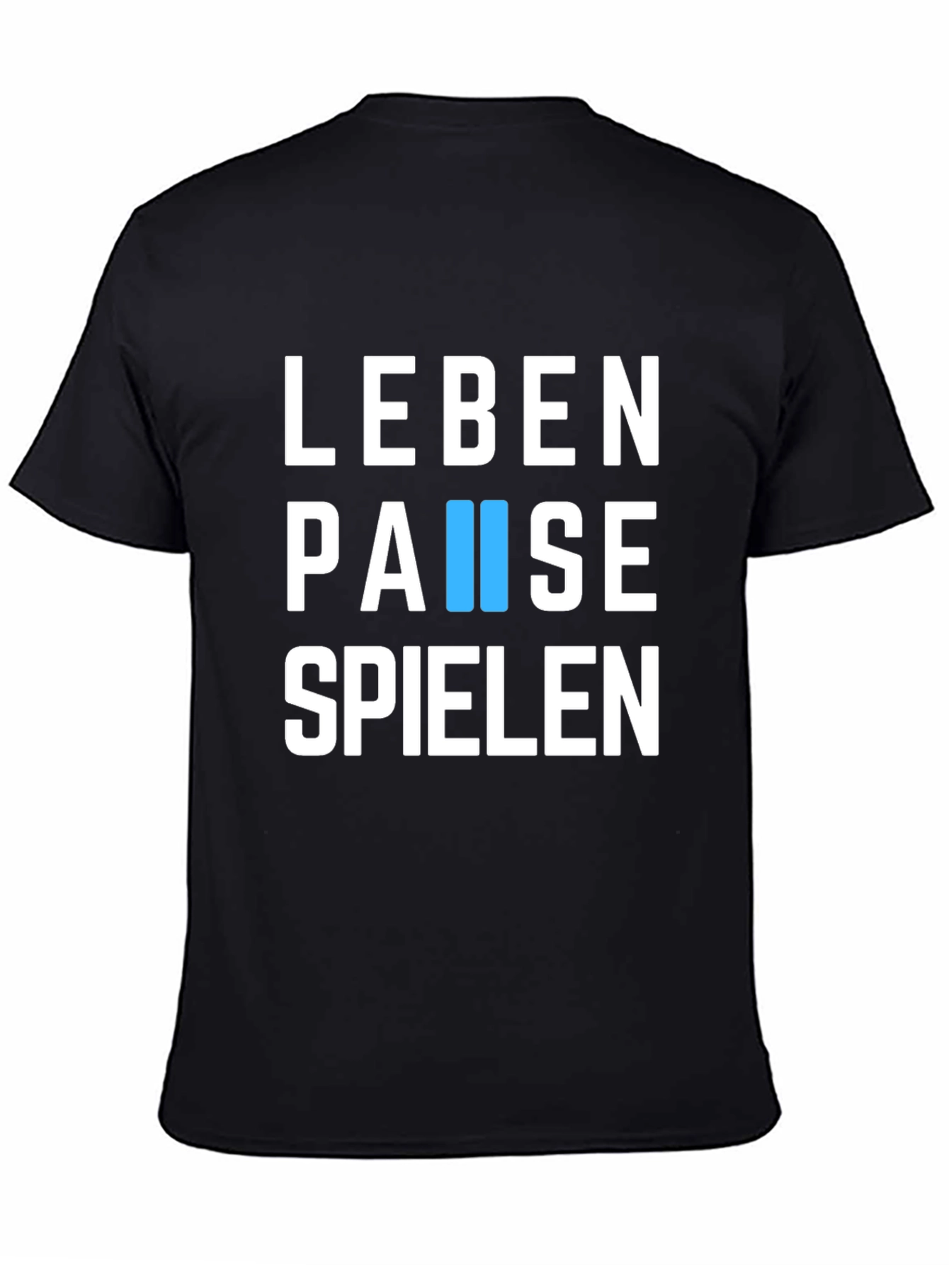 Black Leben Pause Spielen T-Shirt - Relax & Play view 4