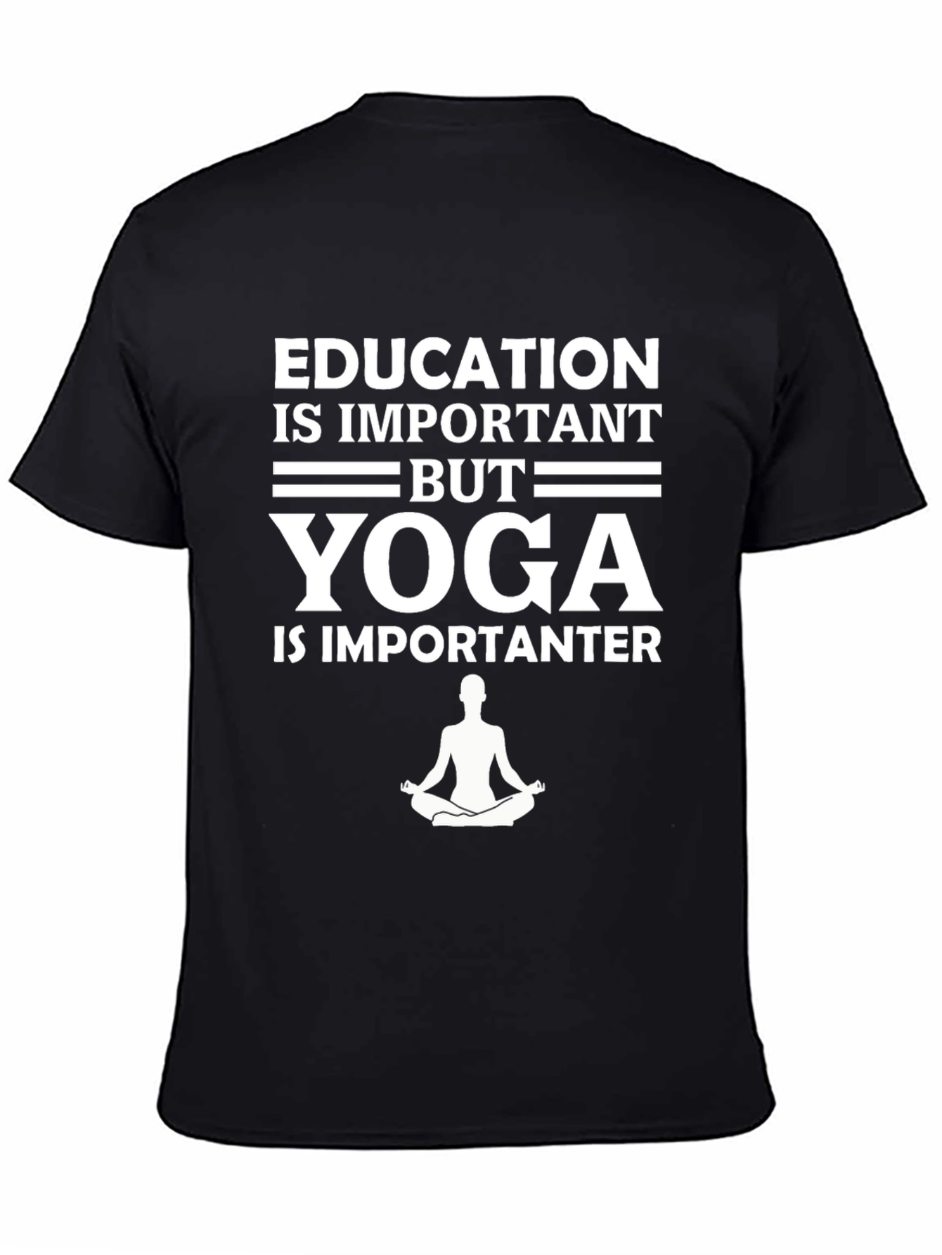Black Yoga is Importanter Graphic Tee view 4