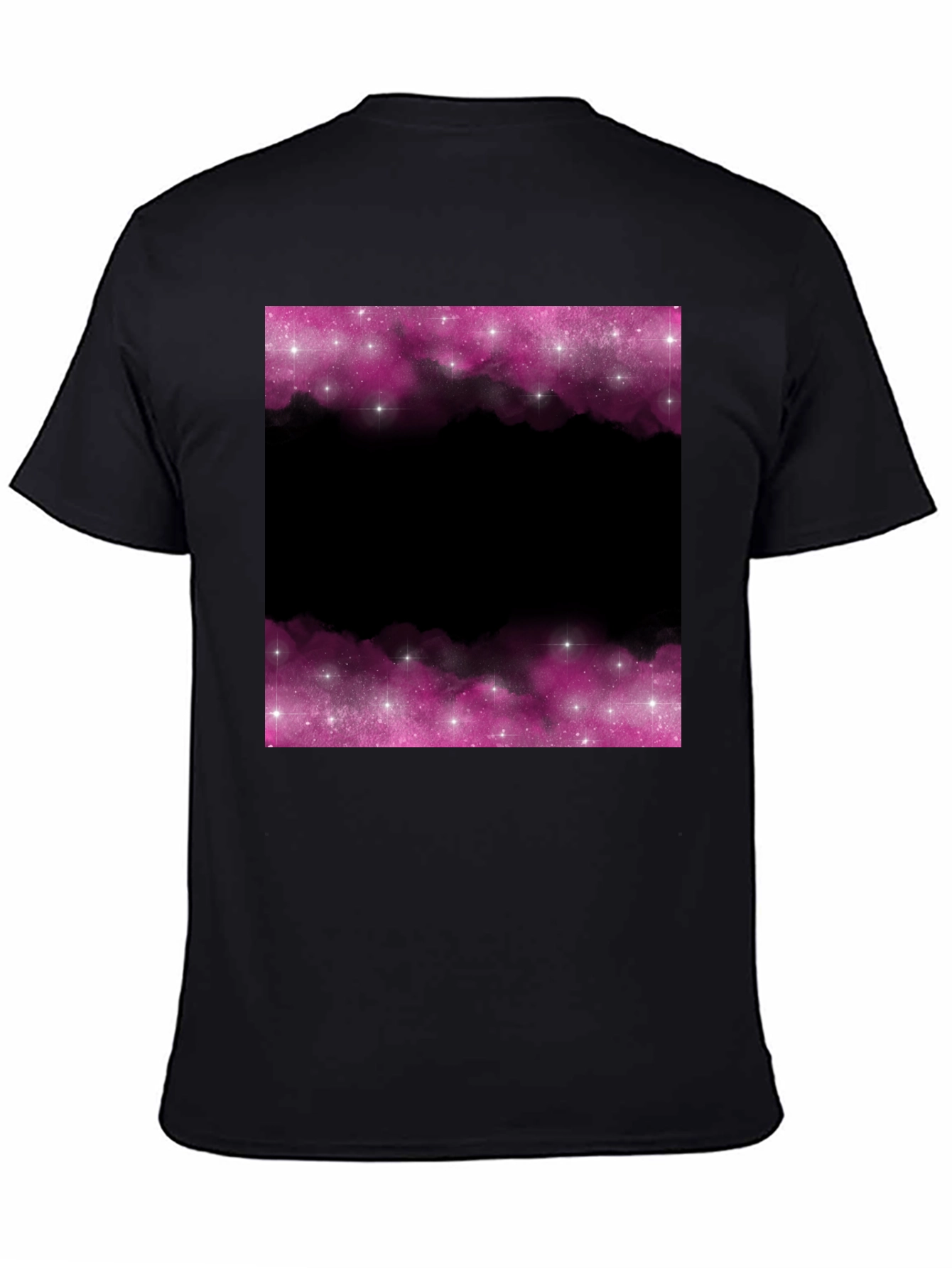 Black Galaxy Dreams T-Shirt - Black Space Design view 4