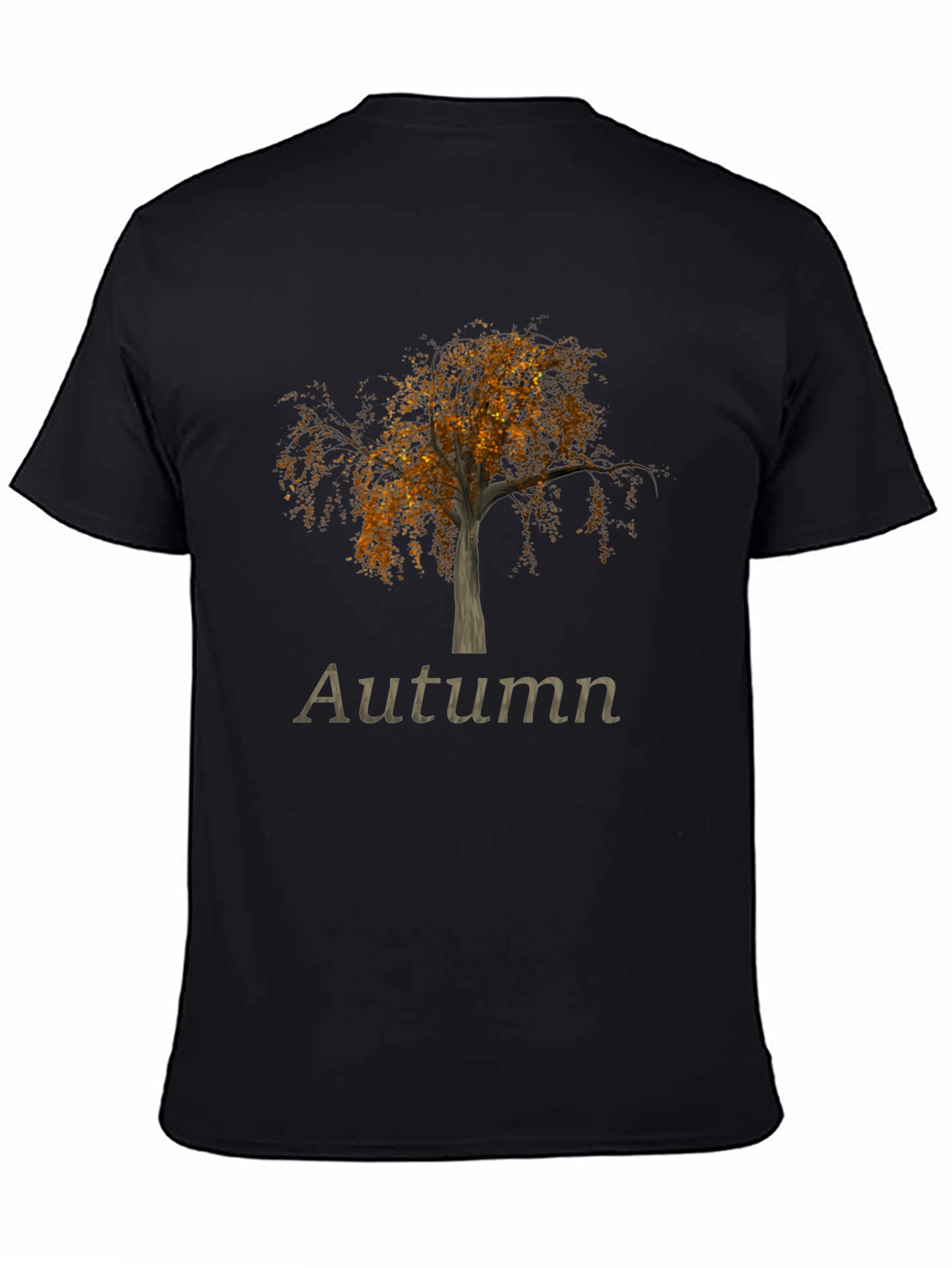 Black Autumn Tree Graphic Tee - Black view 4