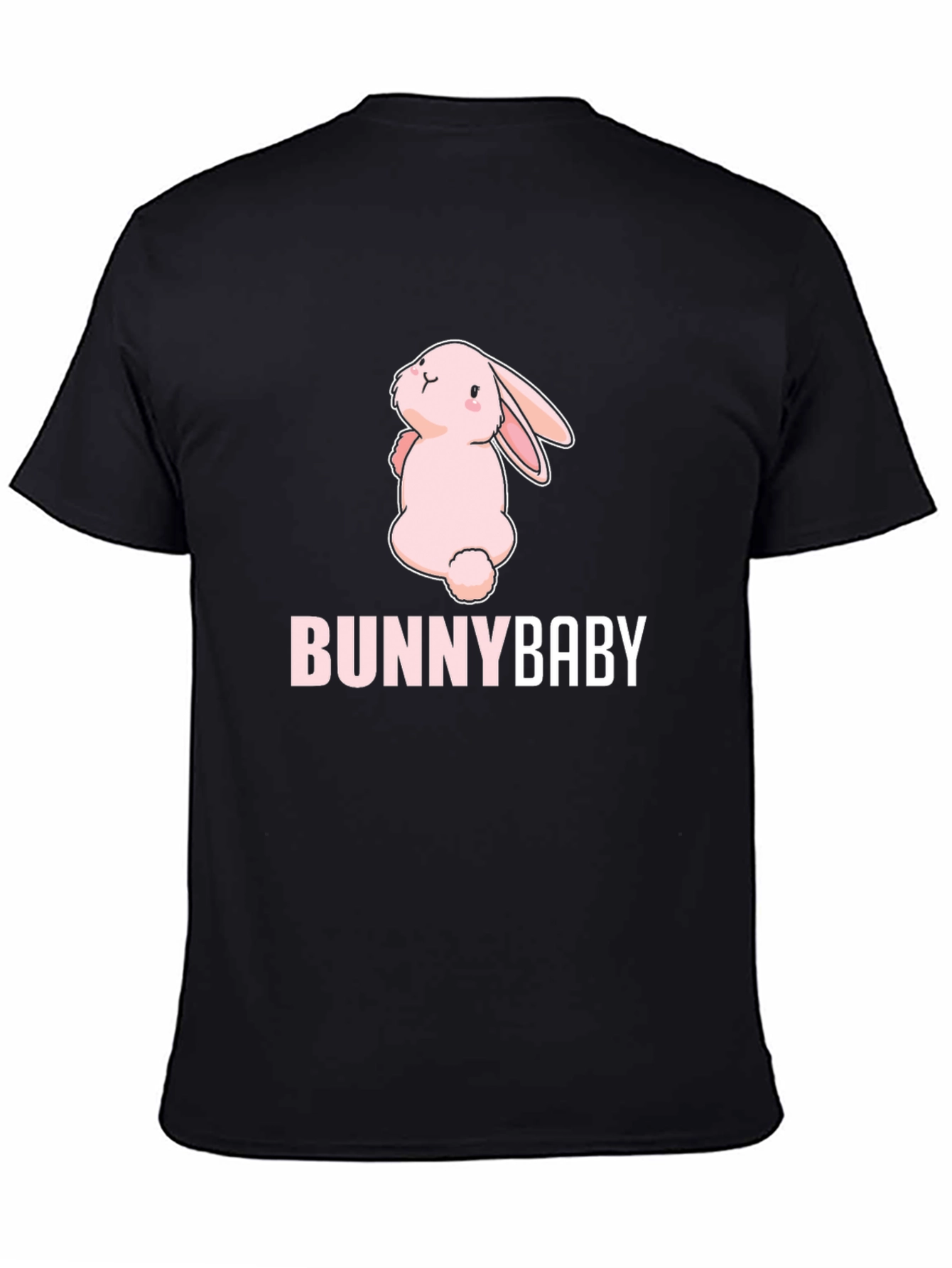 Black Bunny Baby Black T-Shirt view 4