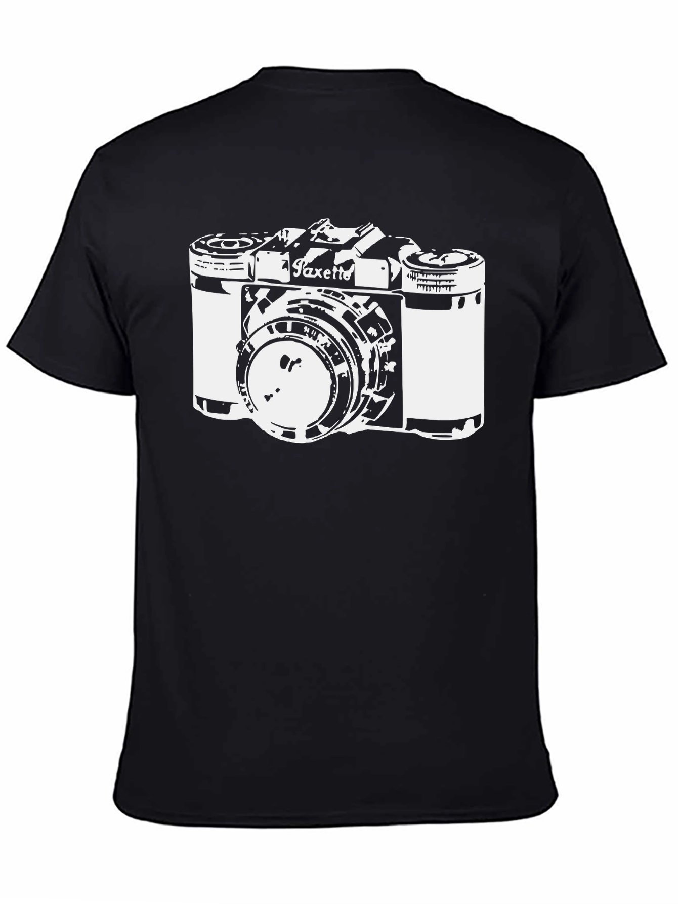 Black Vintage Camera Graphic T-Shirt - Classic Photography Tee view 4