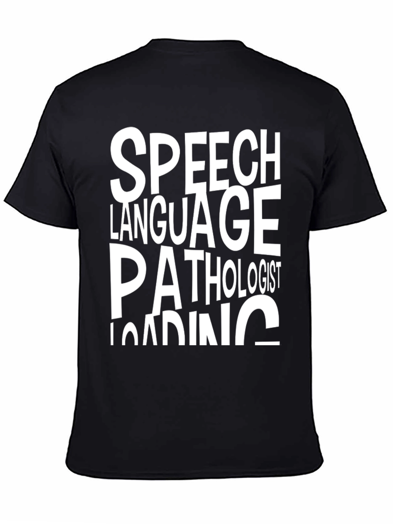 Black Speech Language Pathologist T-Shirt view 4