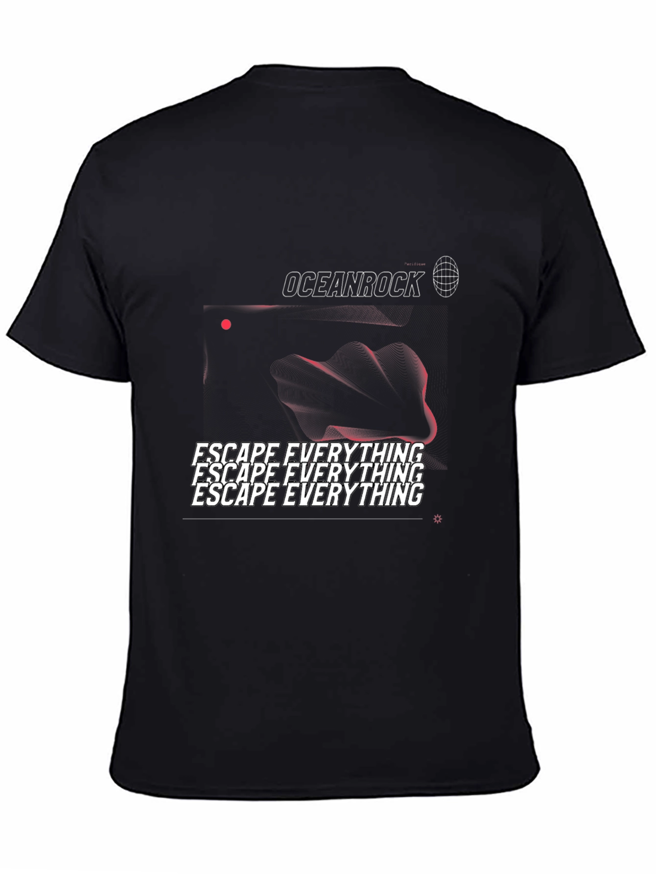 Black Oceanrock Escape Everything Graphic Tee view 4