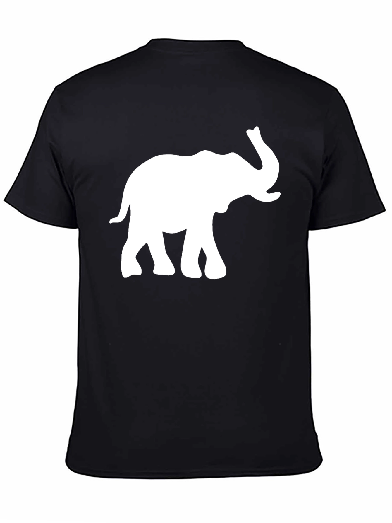 Black Elephant Graphic Tee - Classic Black T-Shirt view 4