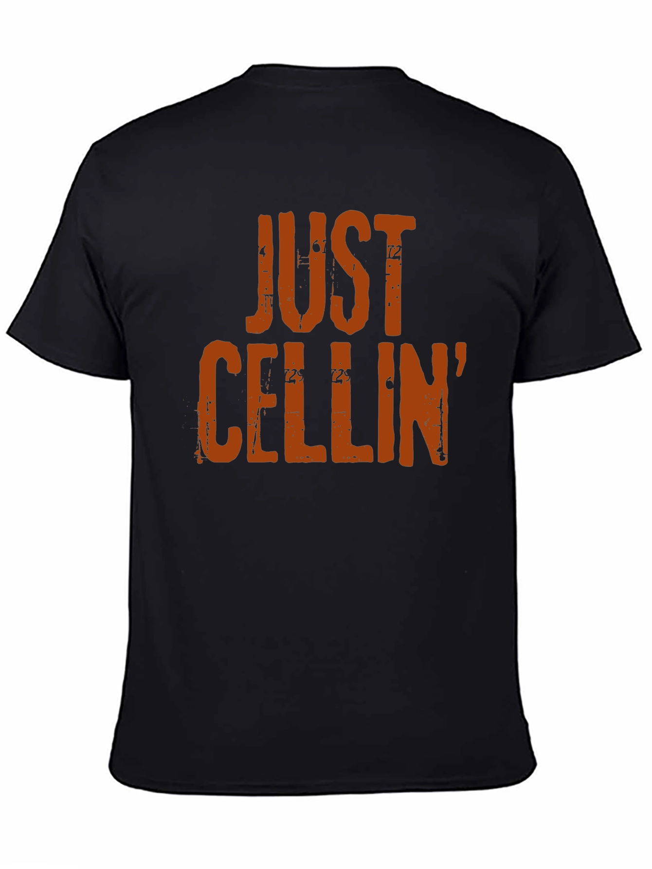 Black Just Cellin' Black Graphic Tee view 4