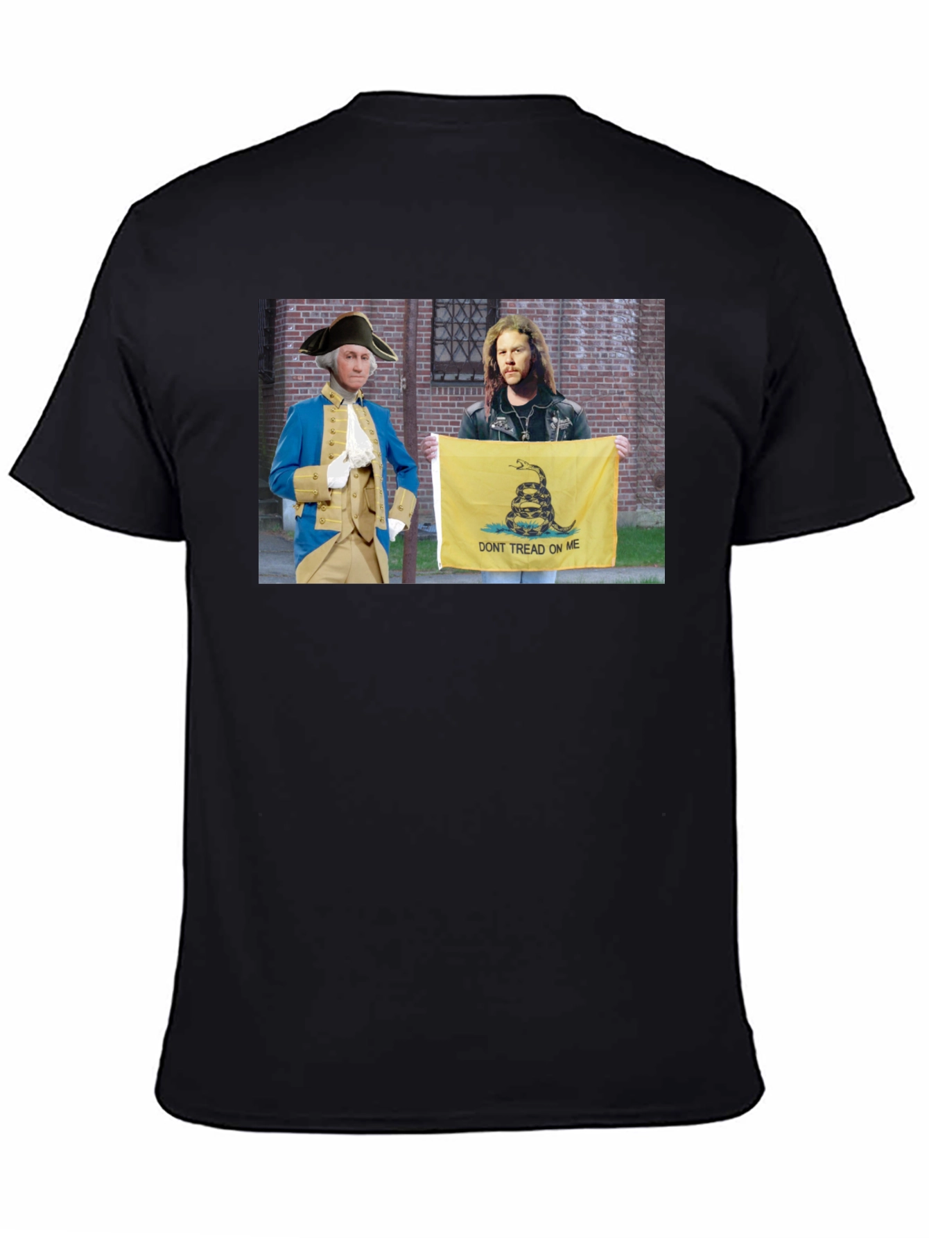 Black Washington & Metallica Tee - Don't Tread On Me view 4