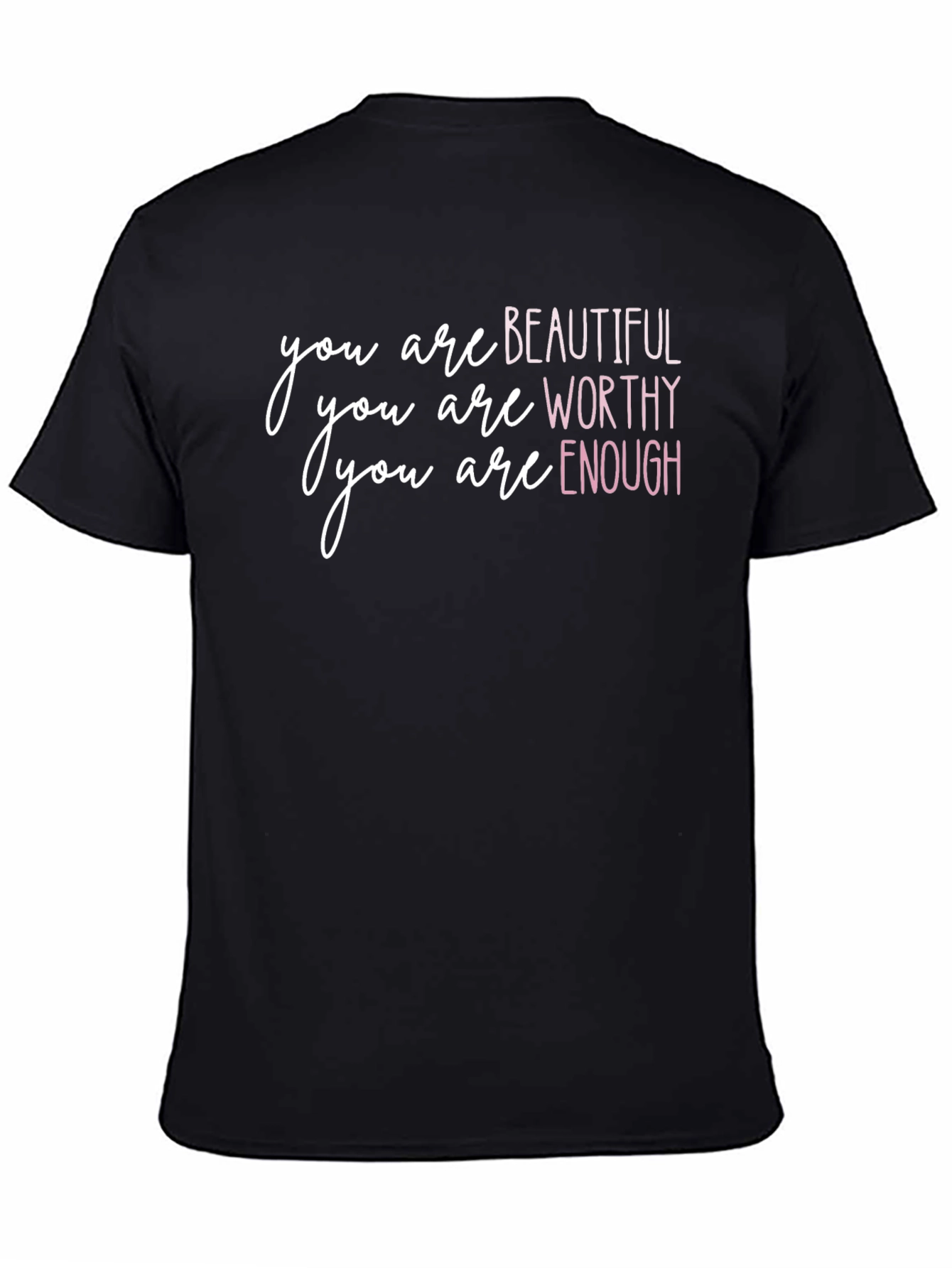 Black Inspirational 'You Are' Black T-Shirt view 4