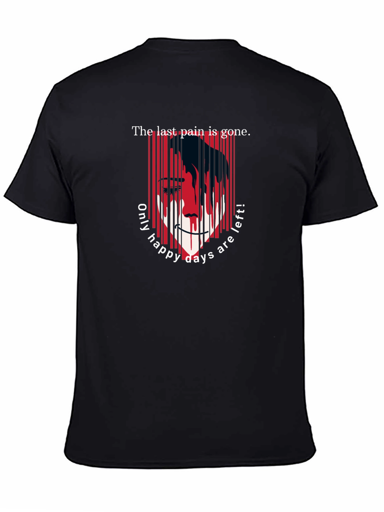Black The Last Pain Is Gone Graphic T-Shirt view 4