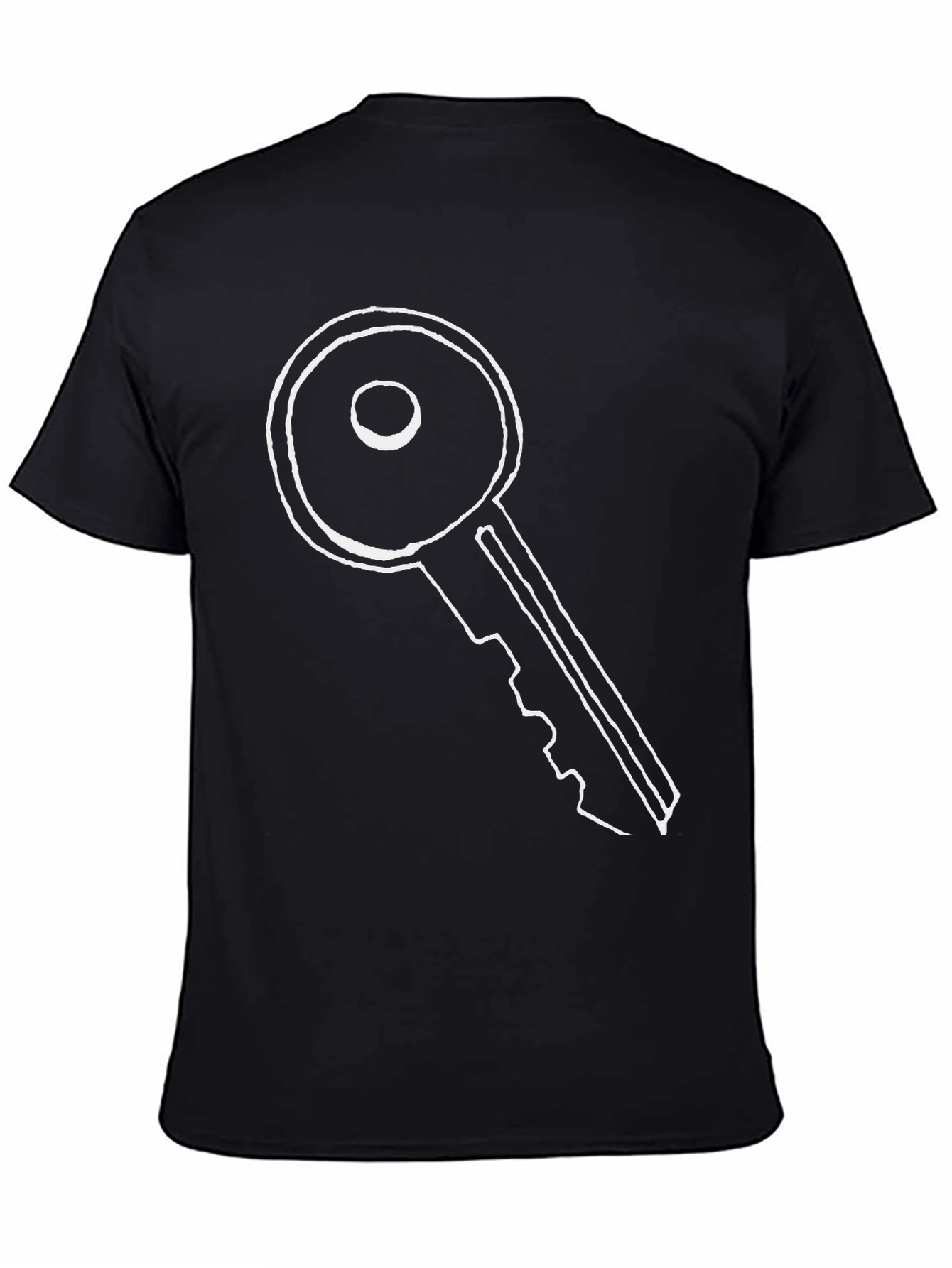 Black Key Graphic T-Shirt - Unlock Your Style view 4