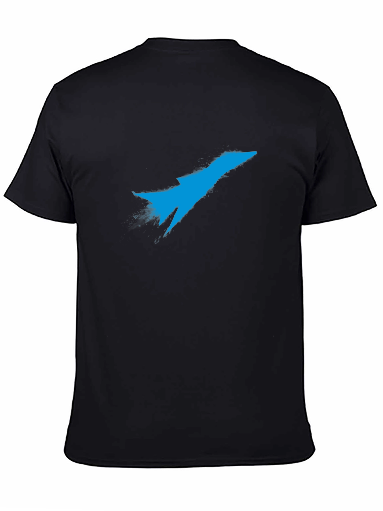 Black Jet Fighter Graphic T-Shirt - Black view 4