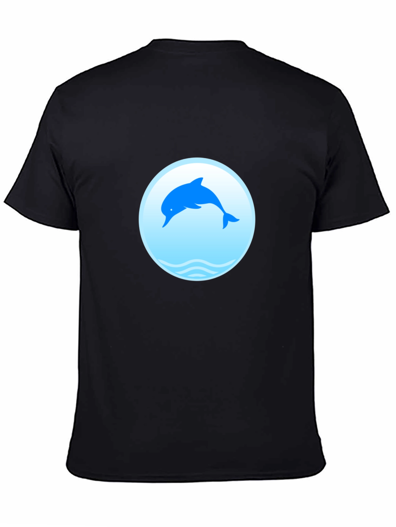 Black Dolphin Graphic Tee - Stylish Comfort view 4