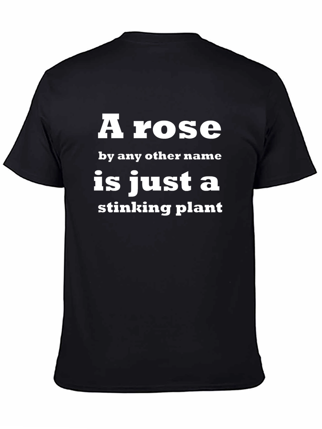 Black Stinking Plant Funny Graphic Tee view 4