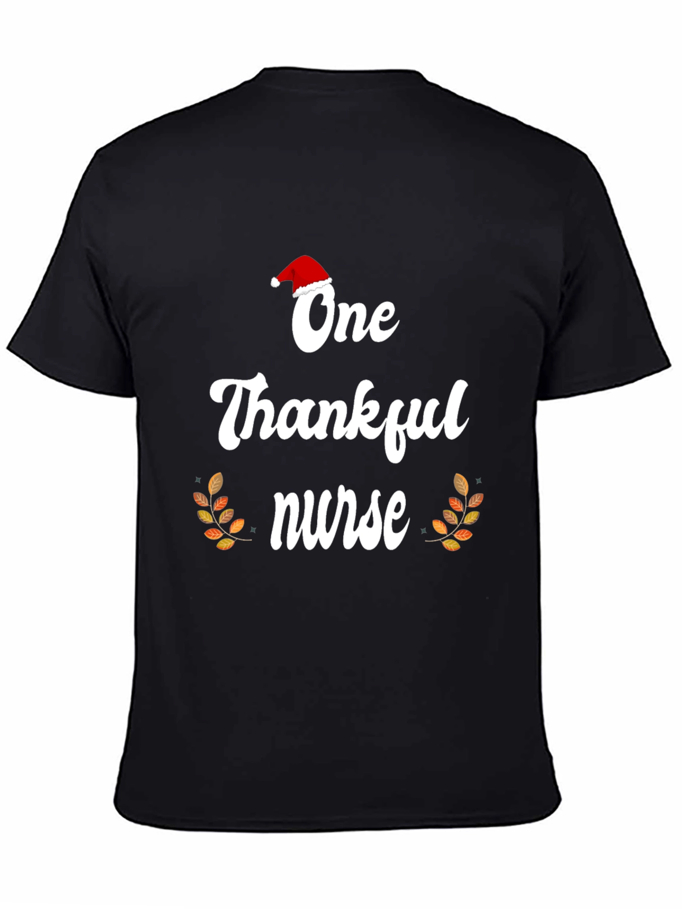 Black One Thankful Nurse T-Shirt view 4