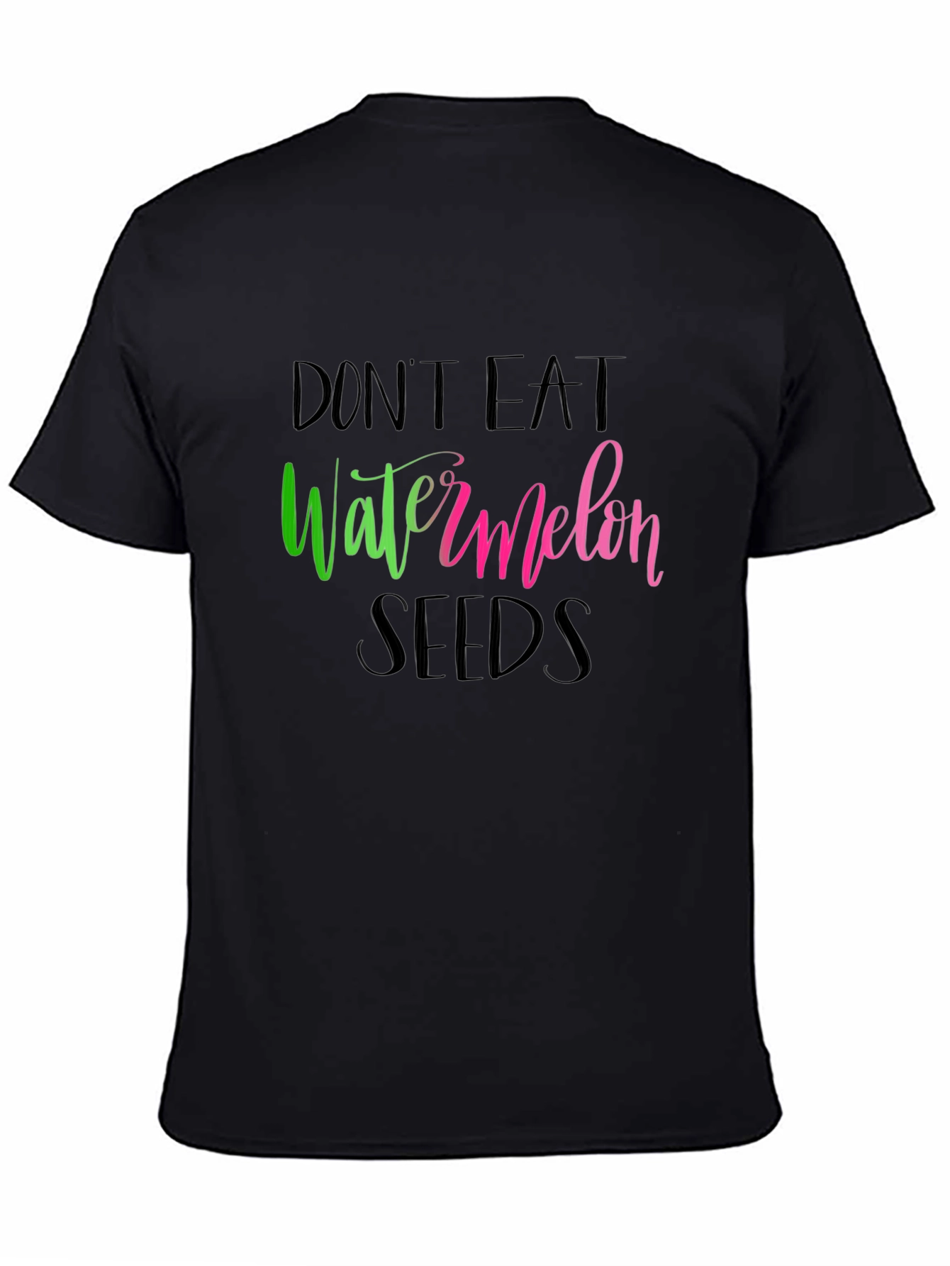 Black Don't Eat Watermelon Seeds Graphic Tee view 4