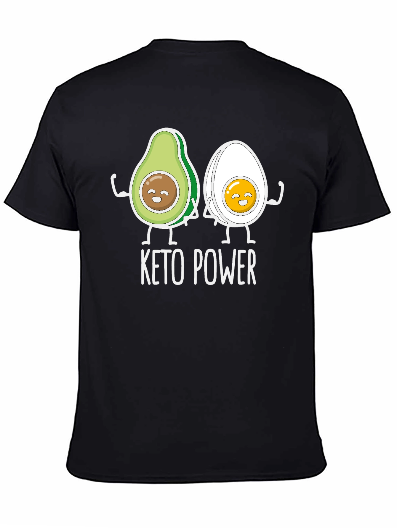 Black Keto Power Graphic T-Shirt view 4