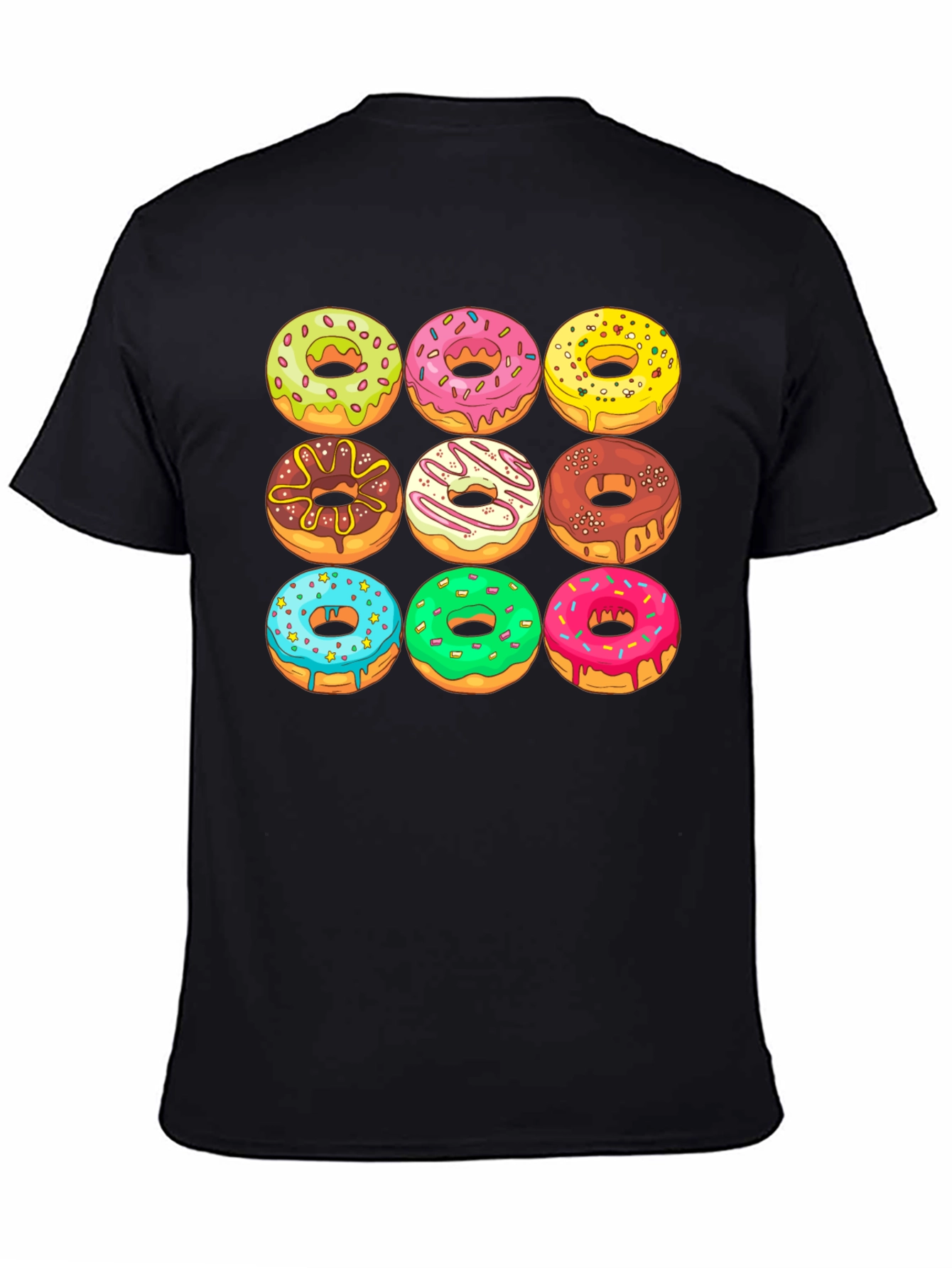 Black Donut Graphic Tee - Deliciously Fun! view 4