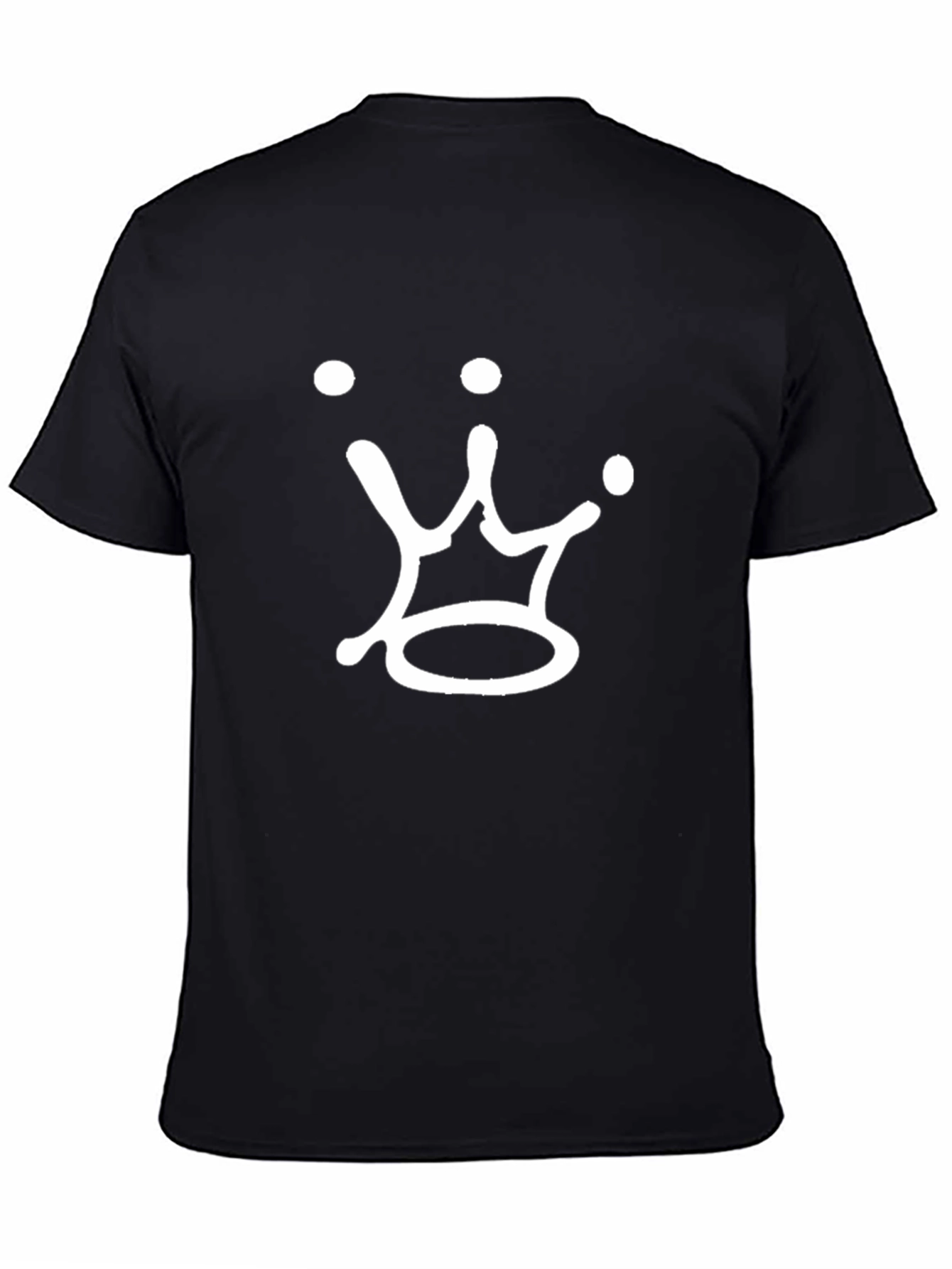 Black Crown Graphic Print T-Shirt - Casual Wear view 4