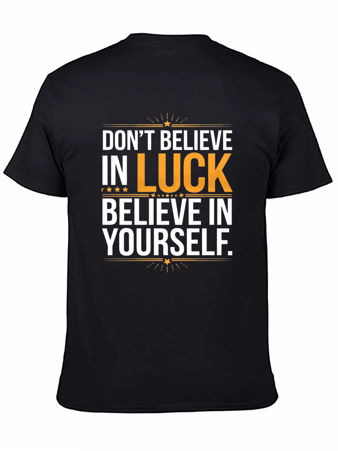 Black Believe In Yourself Graphic Tee view 4