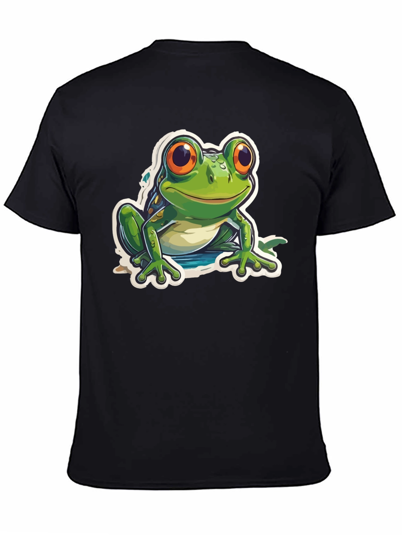Black Frog Graphic Black T-Shirt view 4
