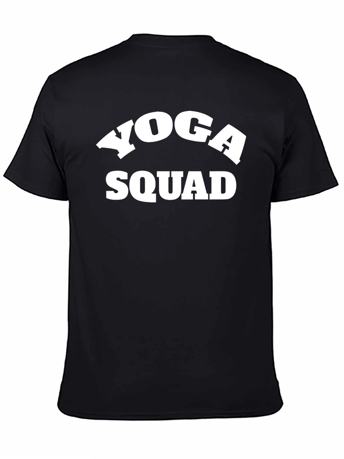 Black Yoga Squad Black Crew Neck T-Shirt view 4