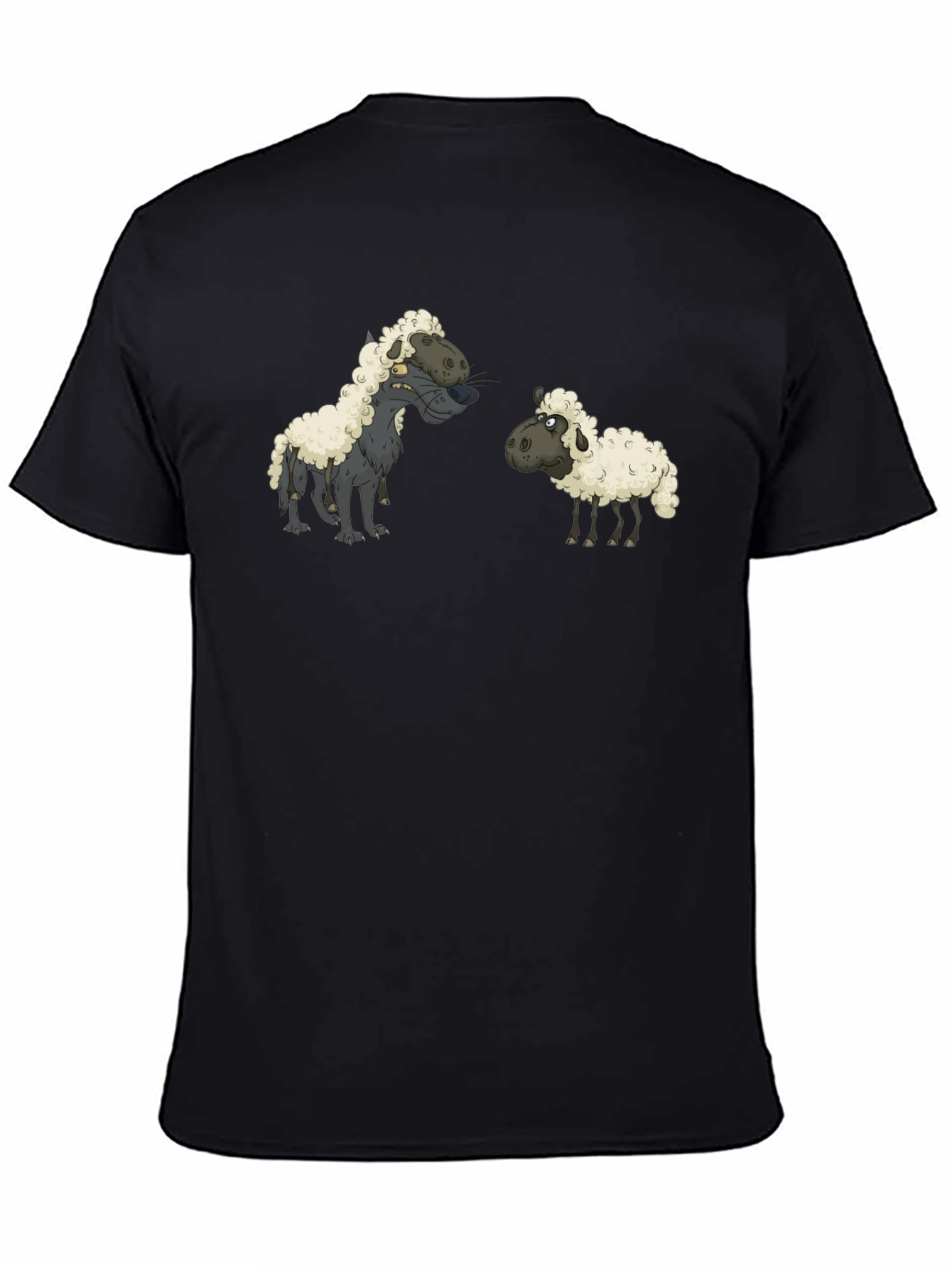 Black Wolf in Sheep's Clothing Black T-Shirt view 4