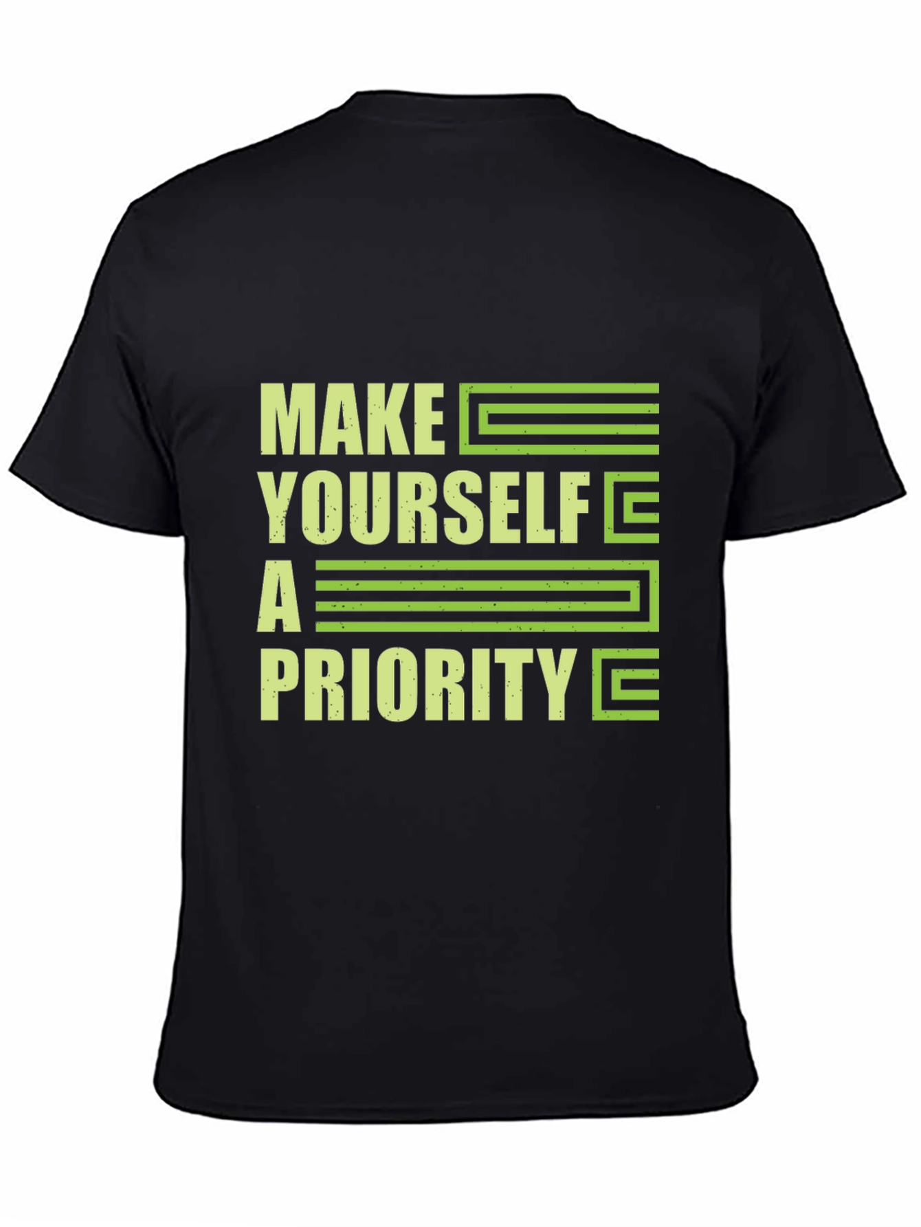 Black Make Yourself a Priority T-Shirt view 4