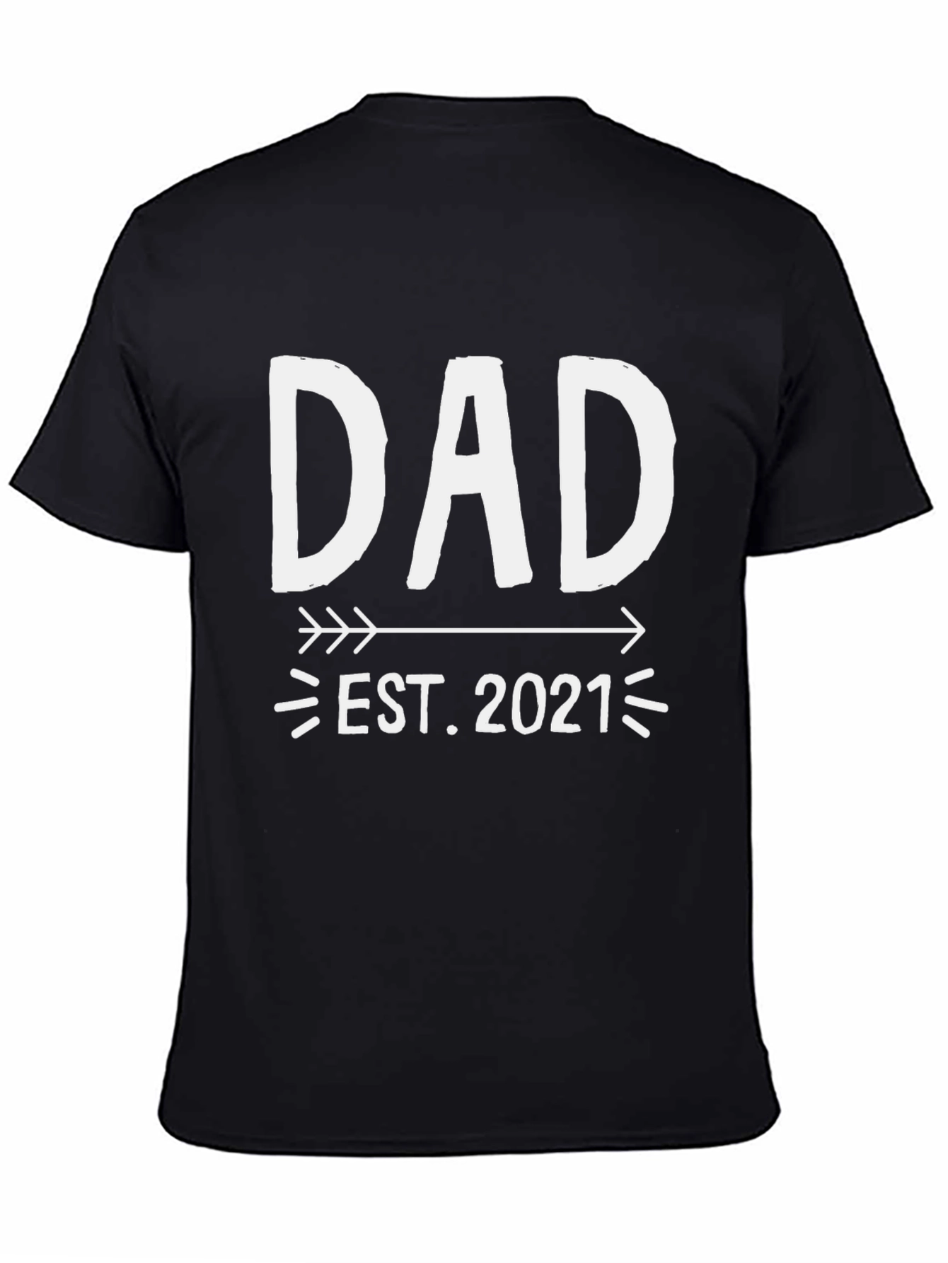 Black Dad Est. 2021 T-Shirt view 4