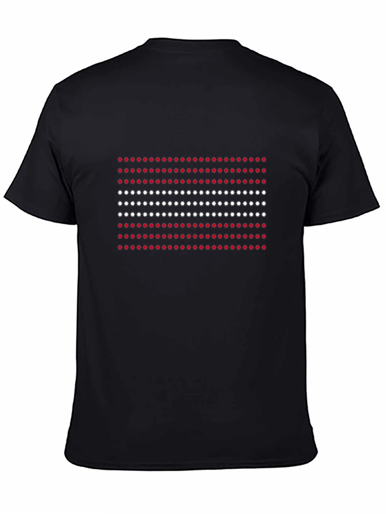 Black Red and White Dots Tee view 4