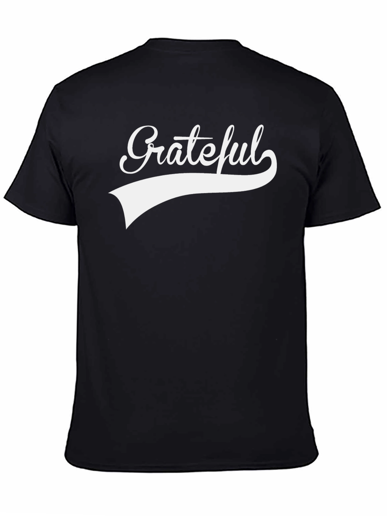 Black Grateful Graphic Tee - Black view 4